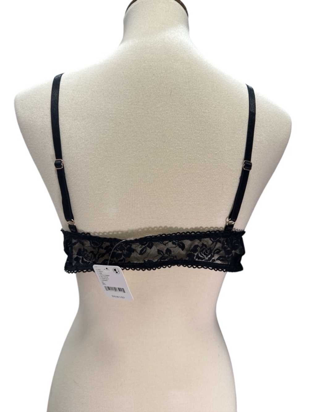 Free People Black Floral Lace Bralette #342 - Picture 2 of 3